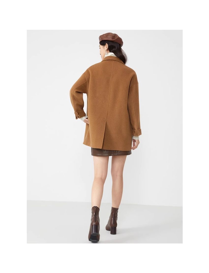 JUZUI Suit Collar Shape Coat